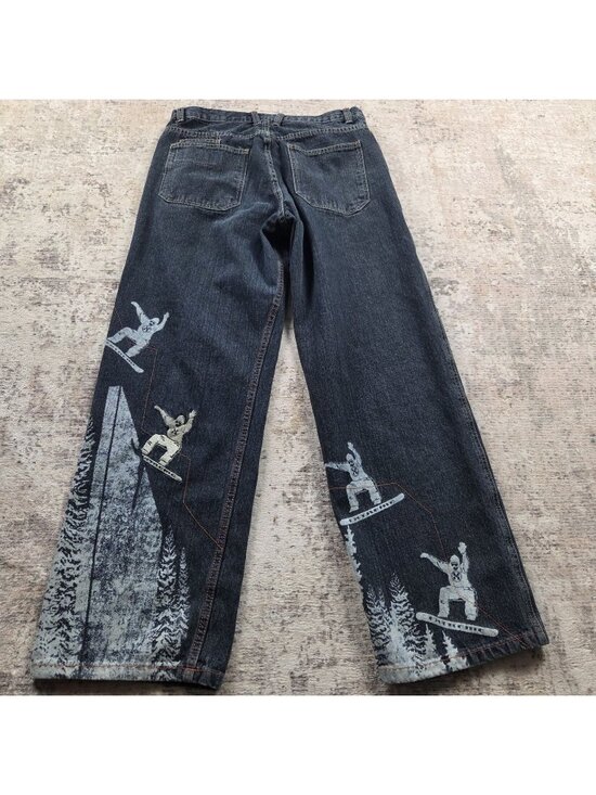 No Boundaries Other - Vintage No Boundaries Jeans Mens 34x32 Snowboard Embroidered Skate Denim